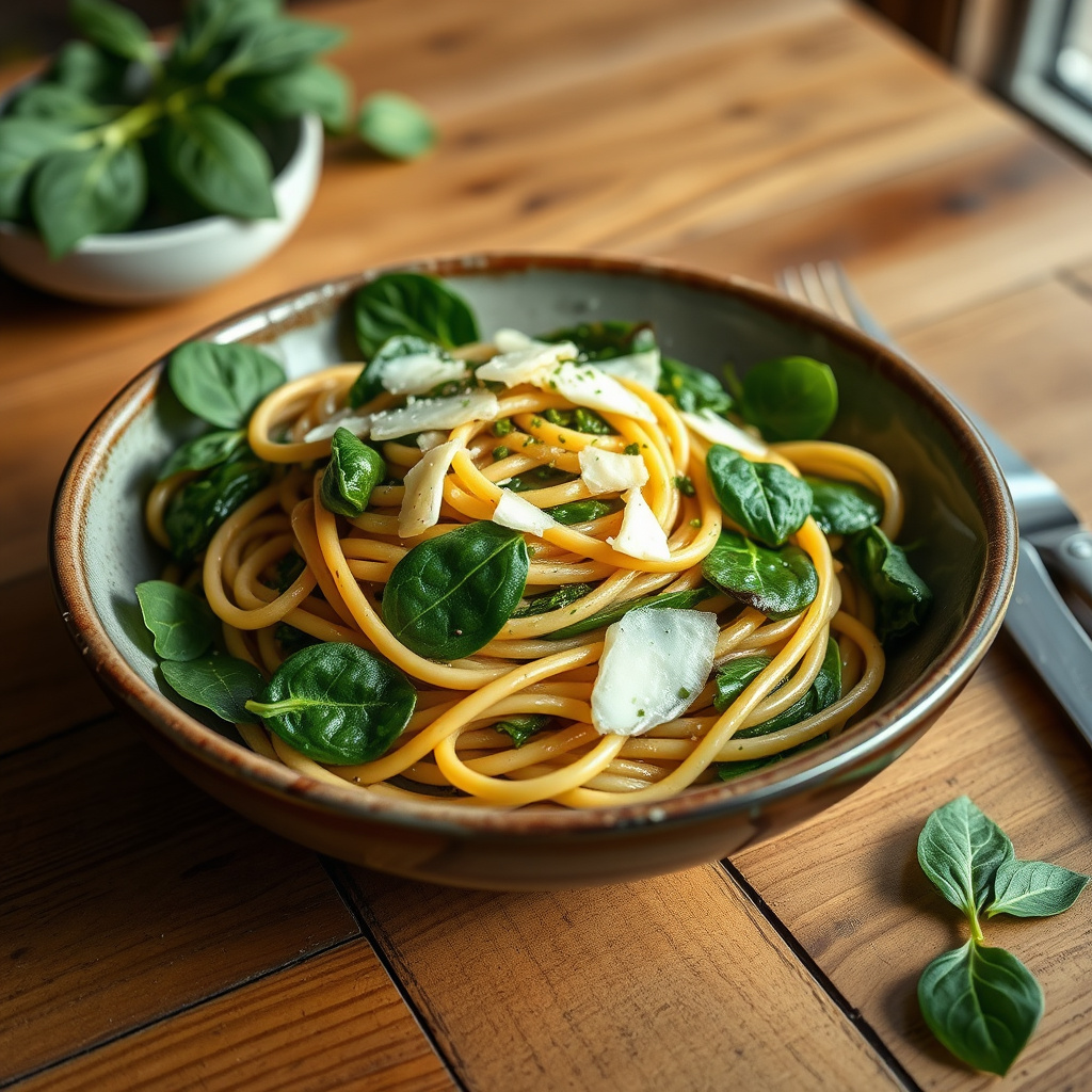 Image result for Spinach and Chive Linguine Pasta Recipe: Fresh Flavor in 30 Minutes ...