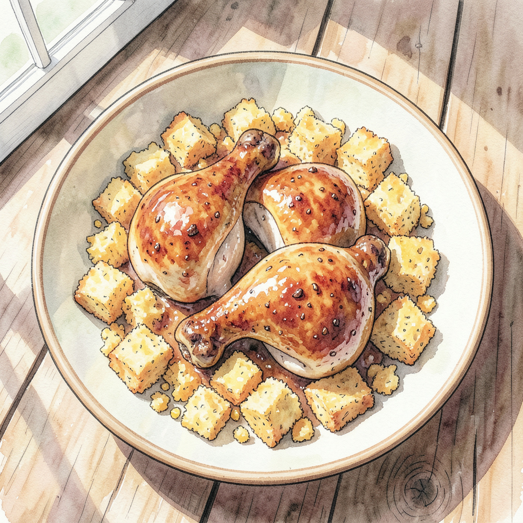 Chicken and Cornbread Recipe: Comforting Southern Classic in One Dish