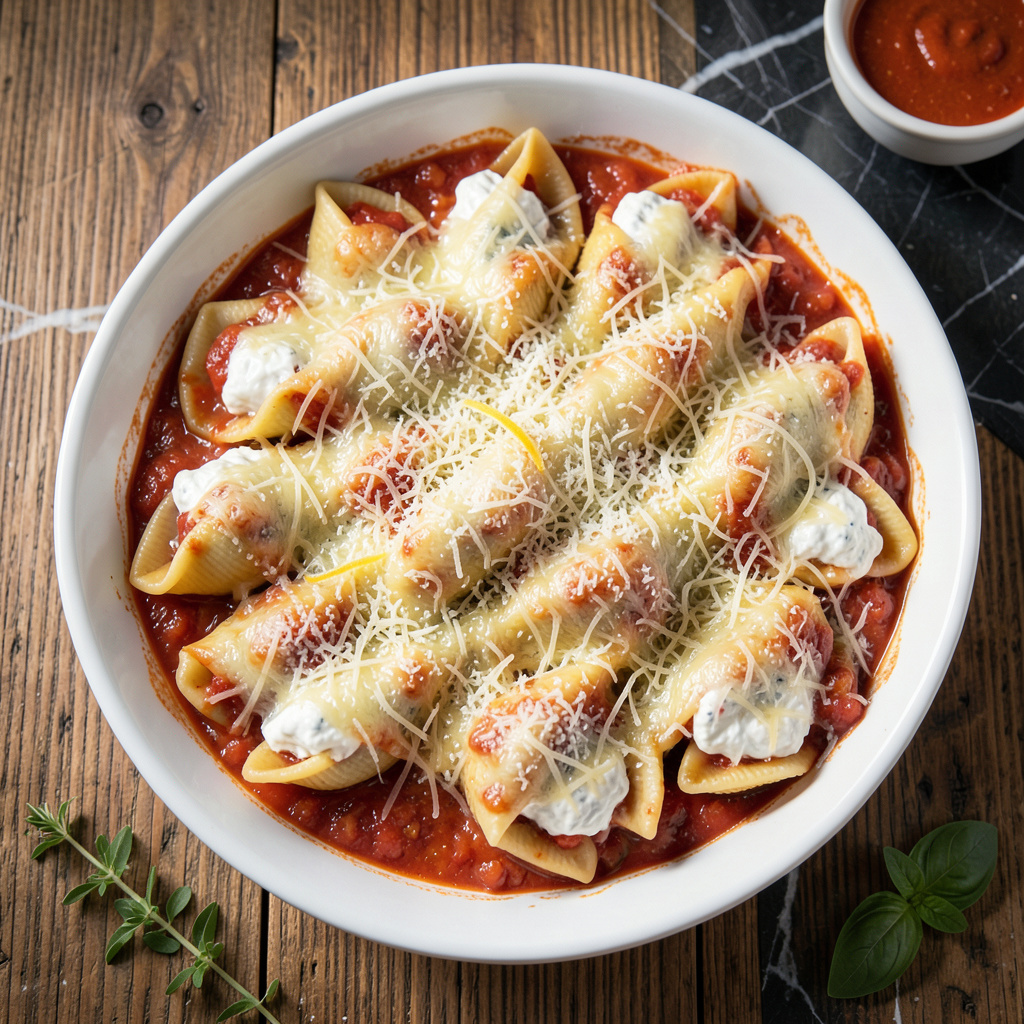Medium Shell Ronzoni Ronzoni Stuffed Shells Recipe: Cheese-Filled Pasta Baked to Bubbly ...